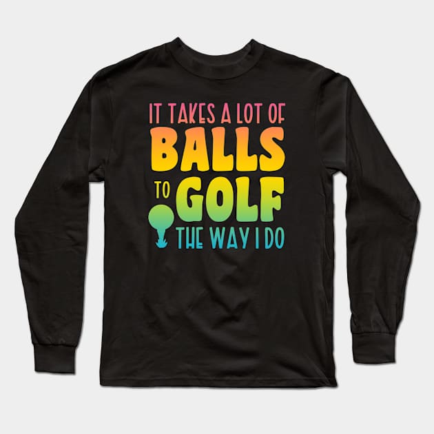 Golfing Long Sleeve T-Shirt by Xtian Dela ✅